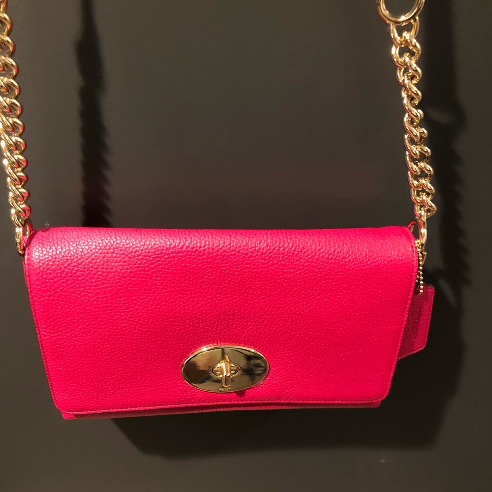 NWT Coach 53083 CROSSTOWN in Pink Ruby